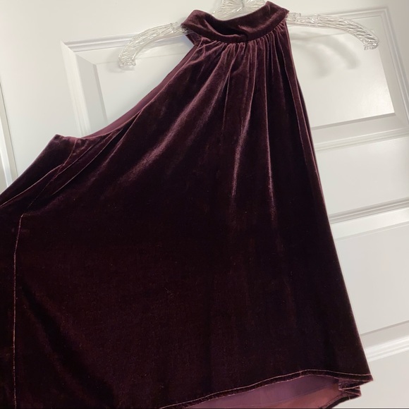 Anthropologie Kachel Chelsea velvet halter sz 12 - Picture 5 of 14
